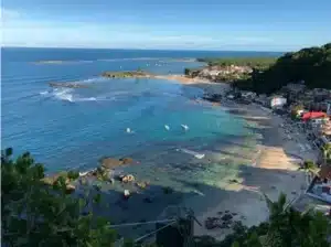 Vista do Morro de São Paulo na Bahia