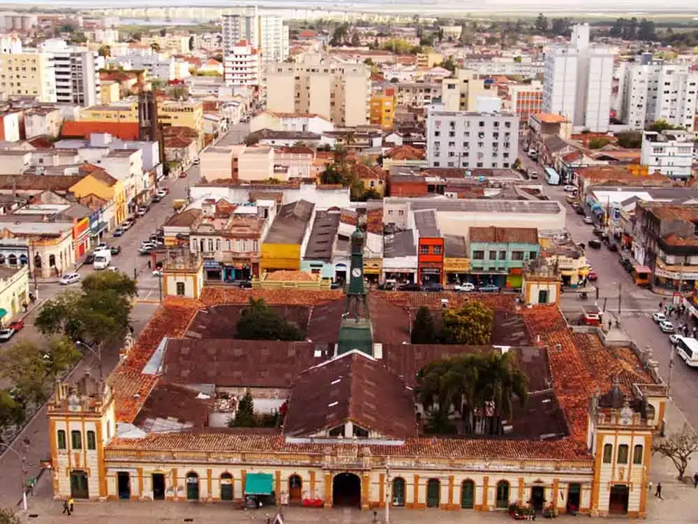 vista panorâmica do mercado público de Pelotas