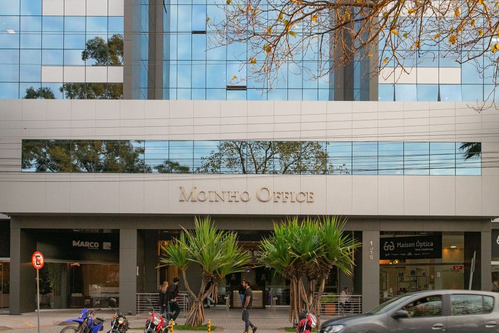Fachada do Moinho Office em Pelotas